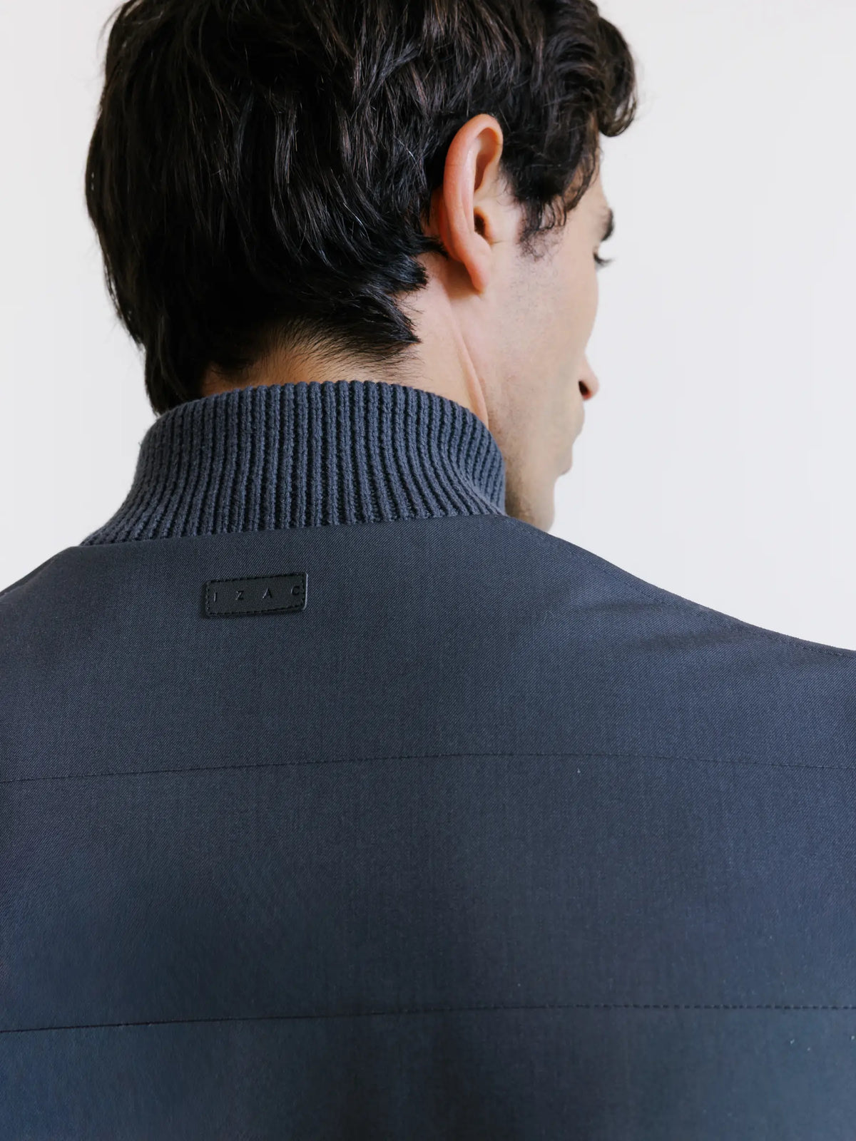 Gilet zippé bi-matière anthracite - IZAC