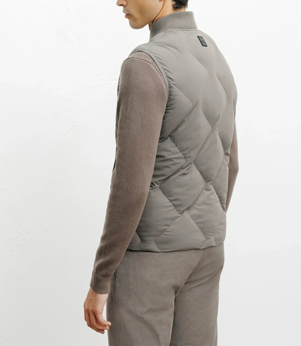 Doudoune sans manches taupe - IZAC