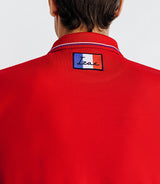 Polo piqué boutonné rouge - IZAC