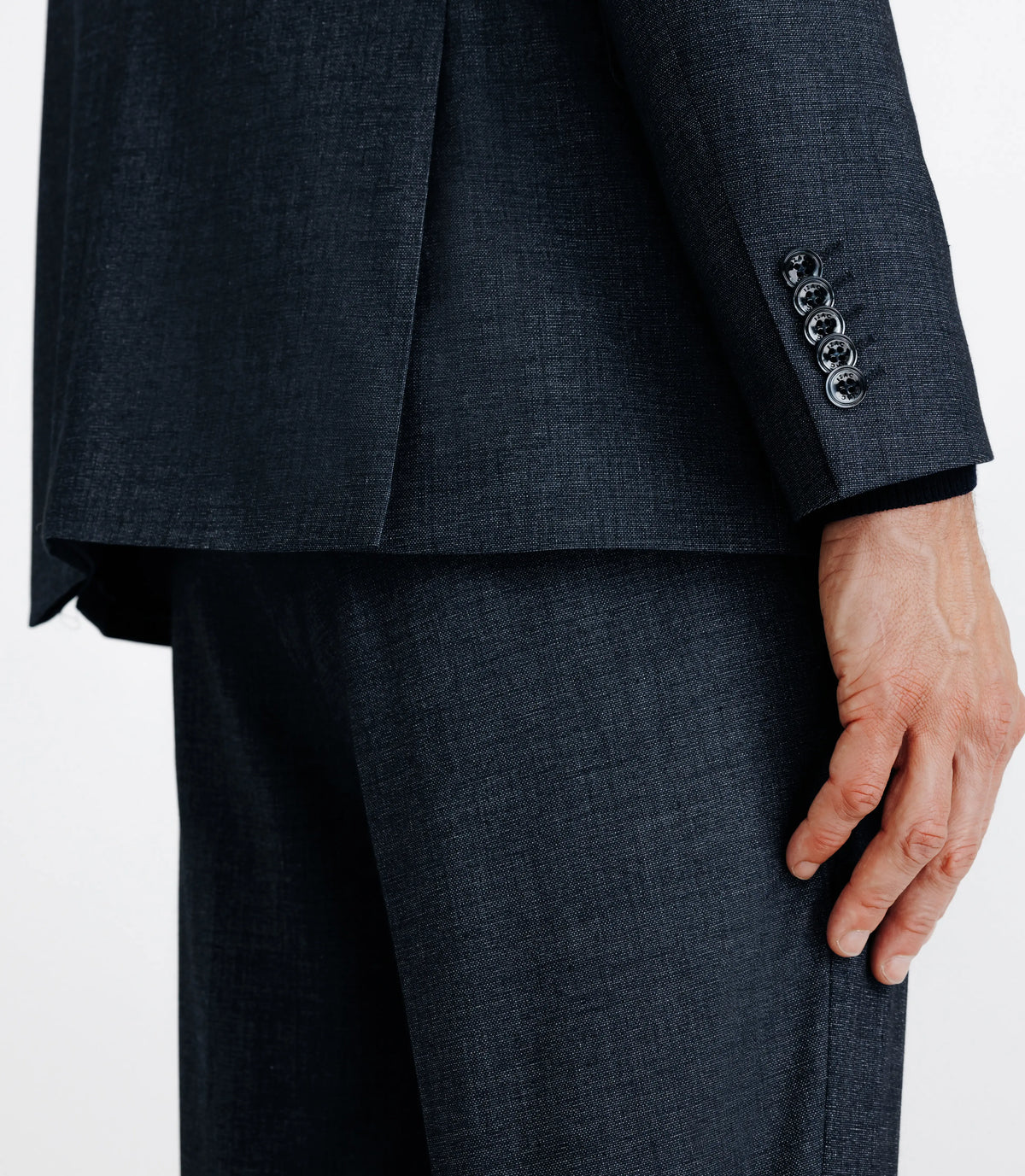 Costume avec 2 boutons bleu denim - IZAC