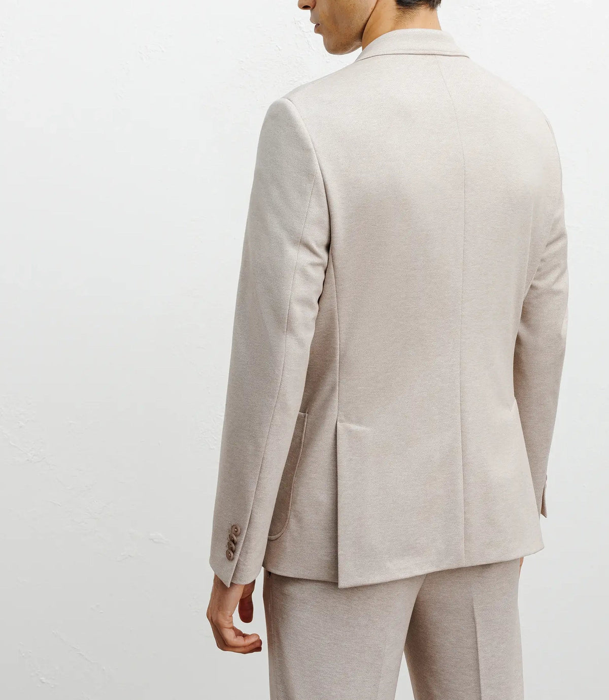 Veste ville en maille 2 boutons beige - IZAC
