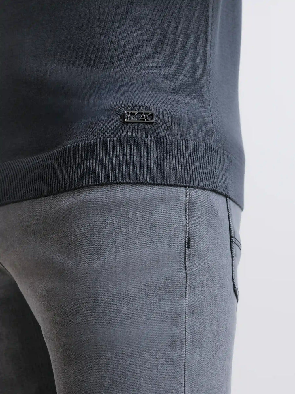 Polo en maille anthracite - IZAC