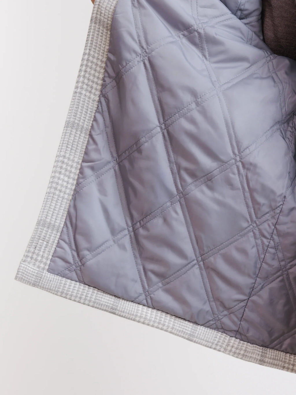 Veste 3 poches à carreaux gris clair - IZAC