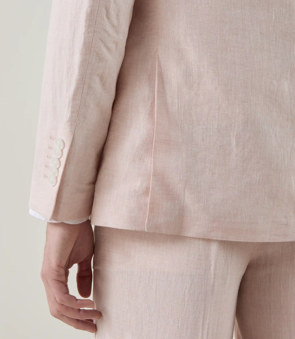 Veste ville 100% lin rose - IZAC