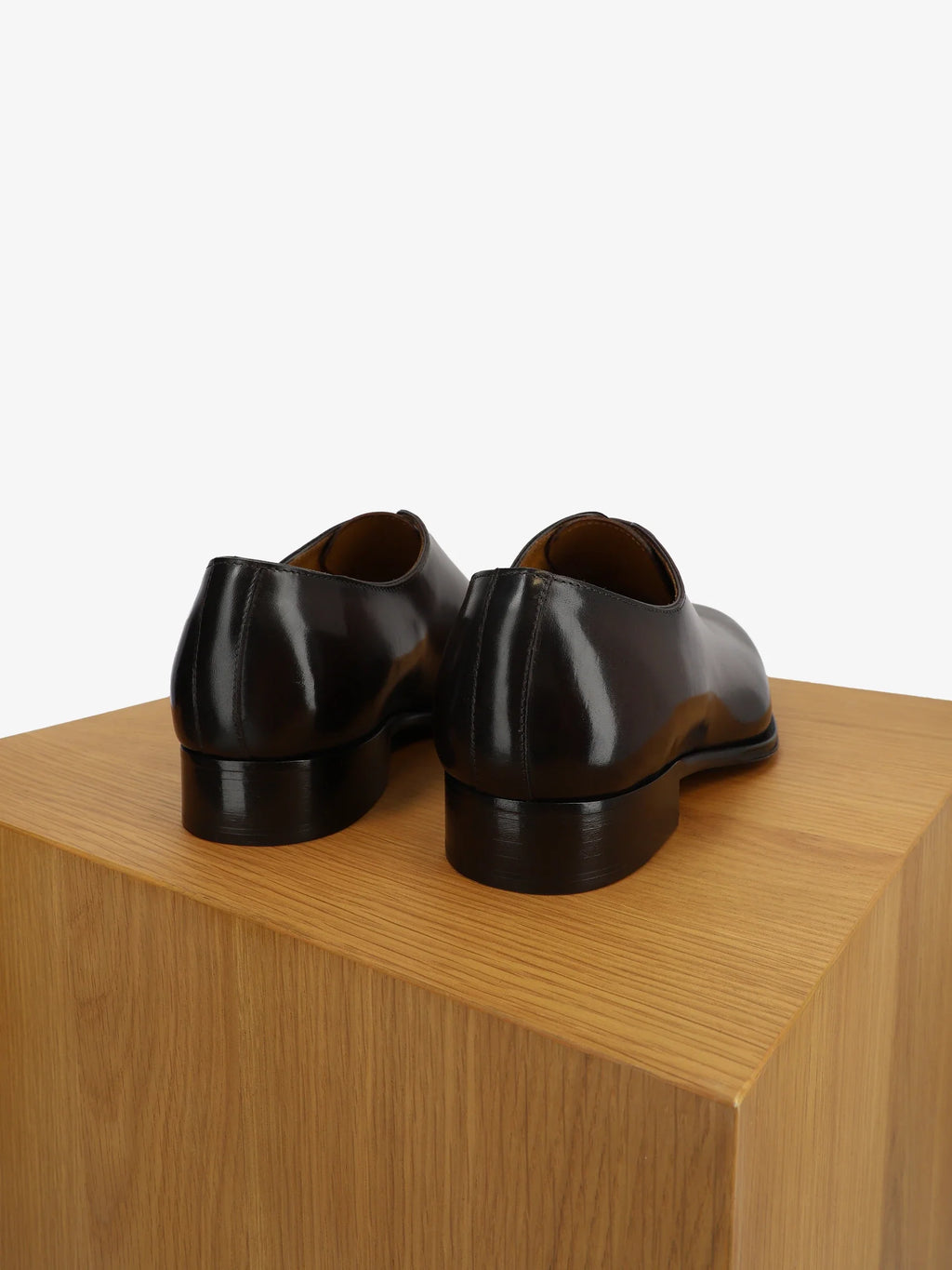 Richelieu en cuir marron foncé - IZAC