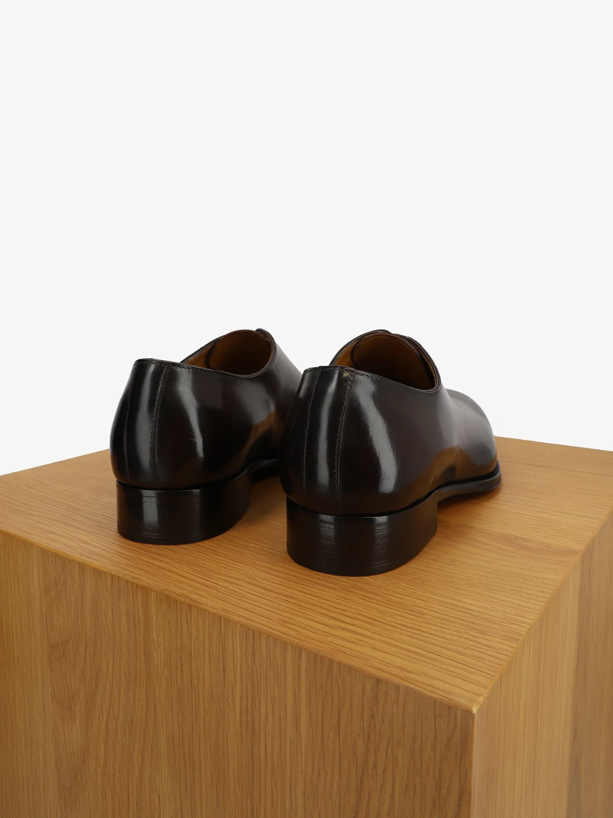 Richelieu en cuir marron foncé - IZAC