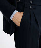 Costume en laine mélangée marine - IZAC