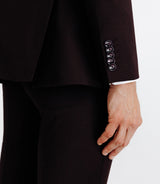 Costume ajusté 2 boutons bordeaux - IZAC