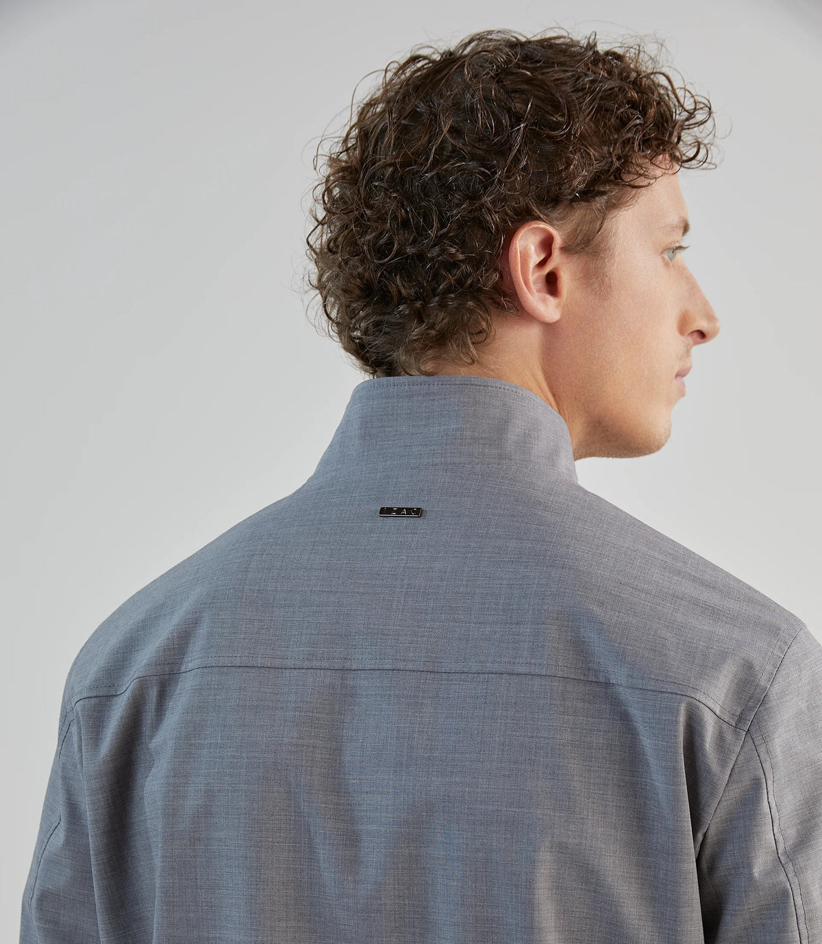 Blouson col montant gris chine - IZAC