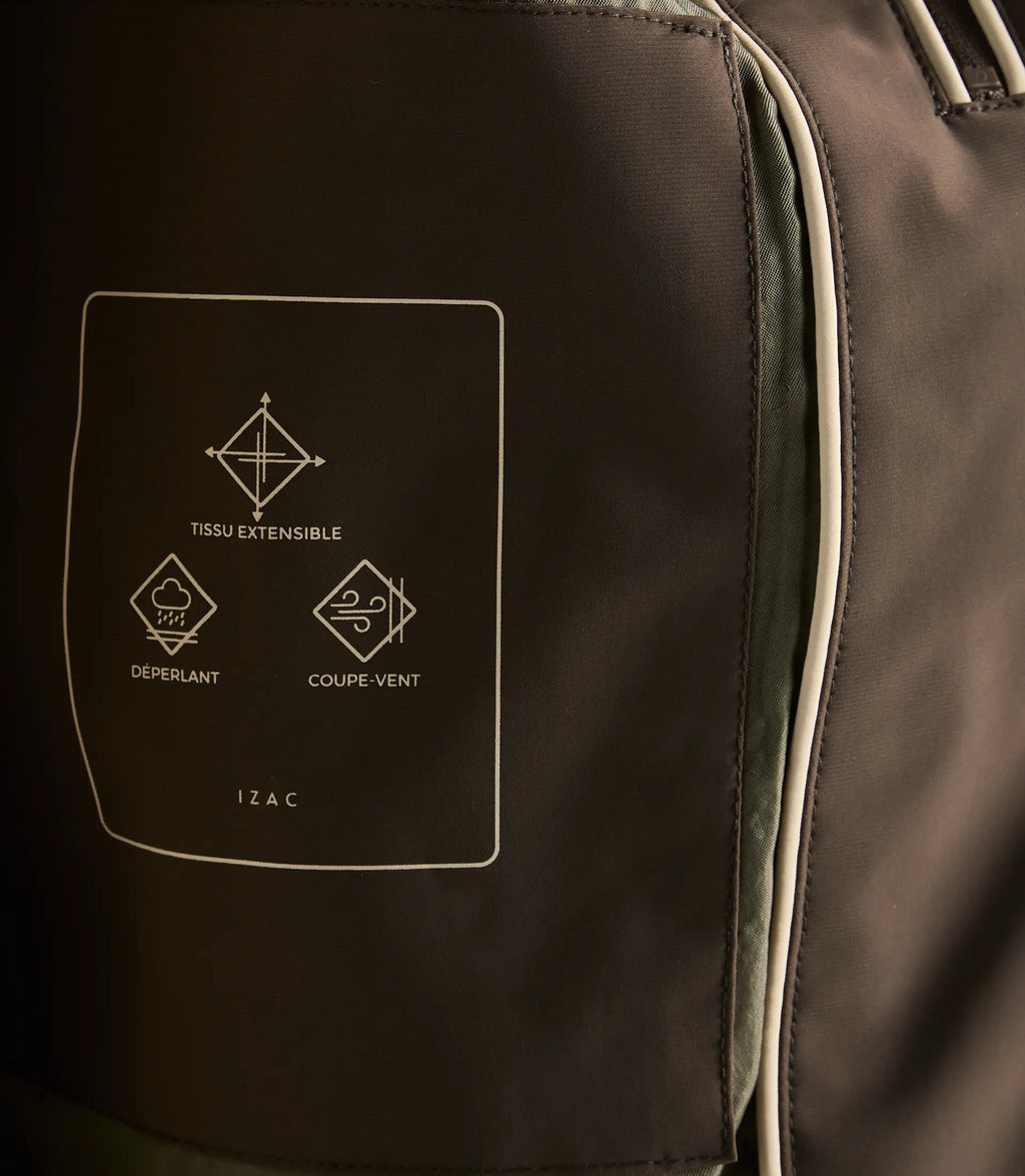 Blouson col montant kaki f - IZAC