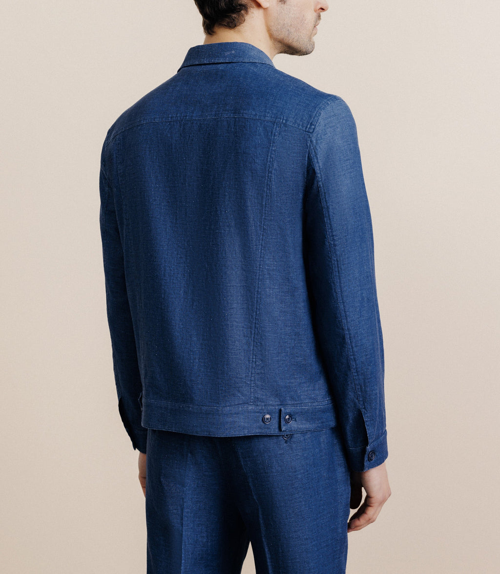 Veste casual indigo - IZAC