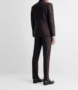 Costume 2 boutons pins fantaisie bordeaux - IZAC