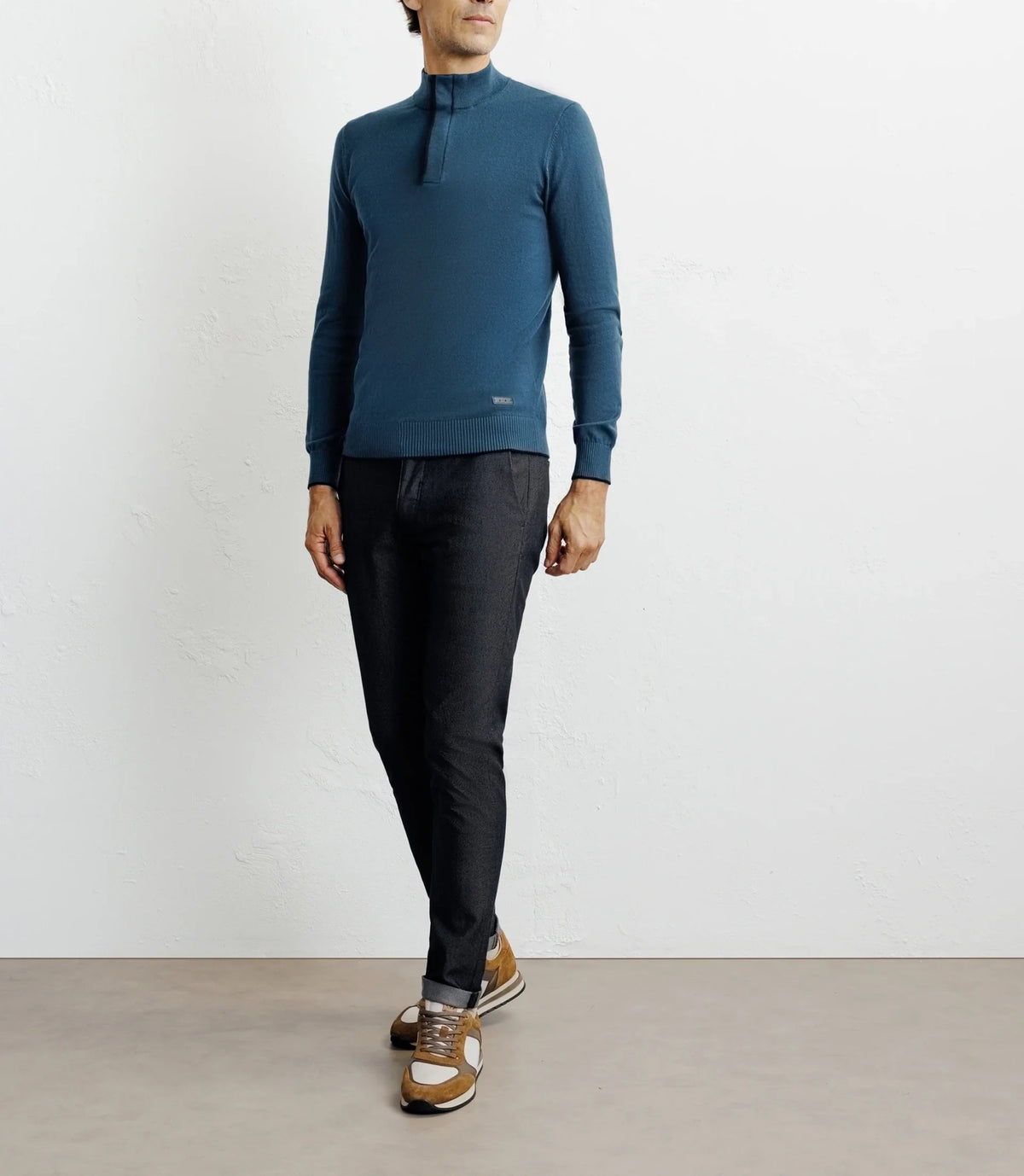 Pull col montant demi zippé canard - IZAC