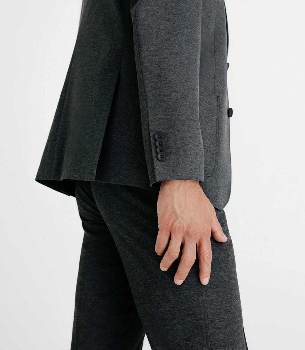 Veste ville en maille grise - IZAC