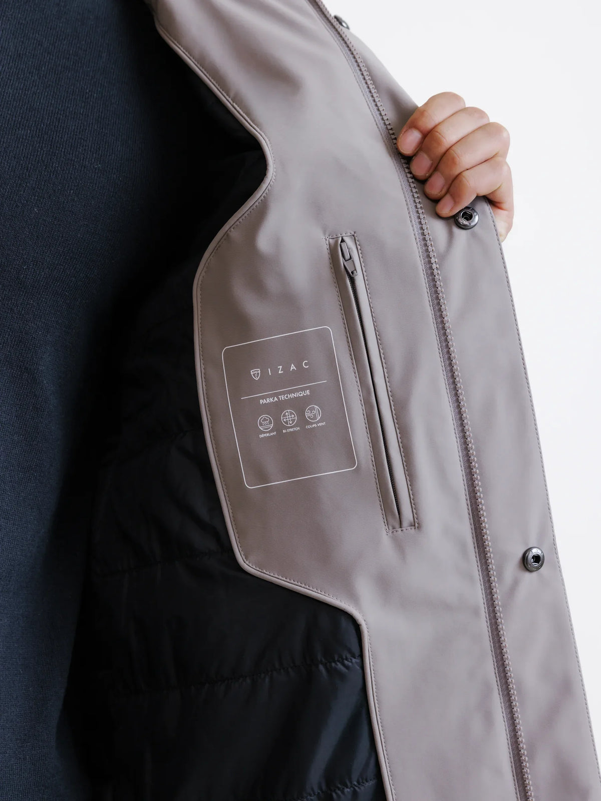 Parka légère taupe - IZAC