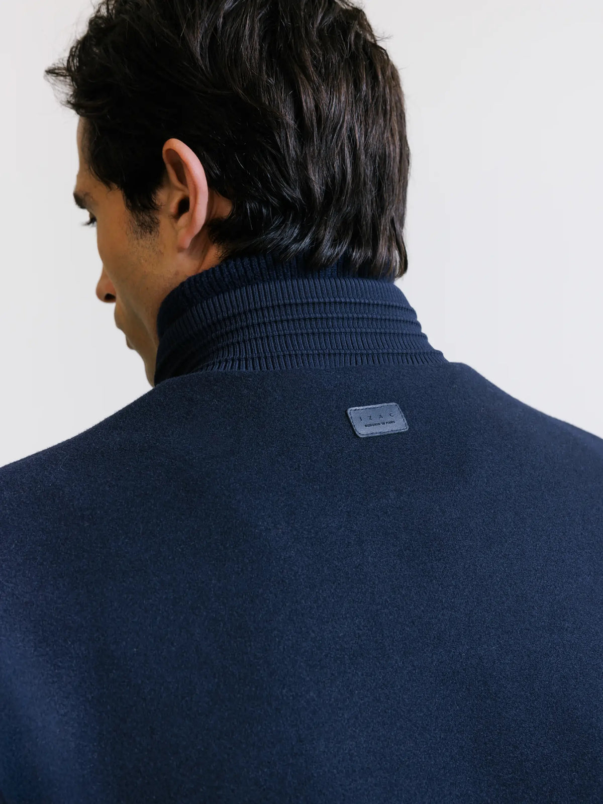 Blouson col montant marine - IZAC