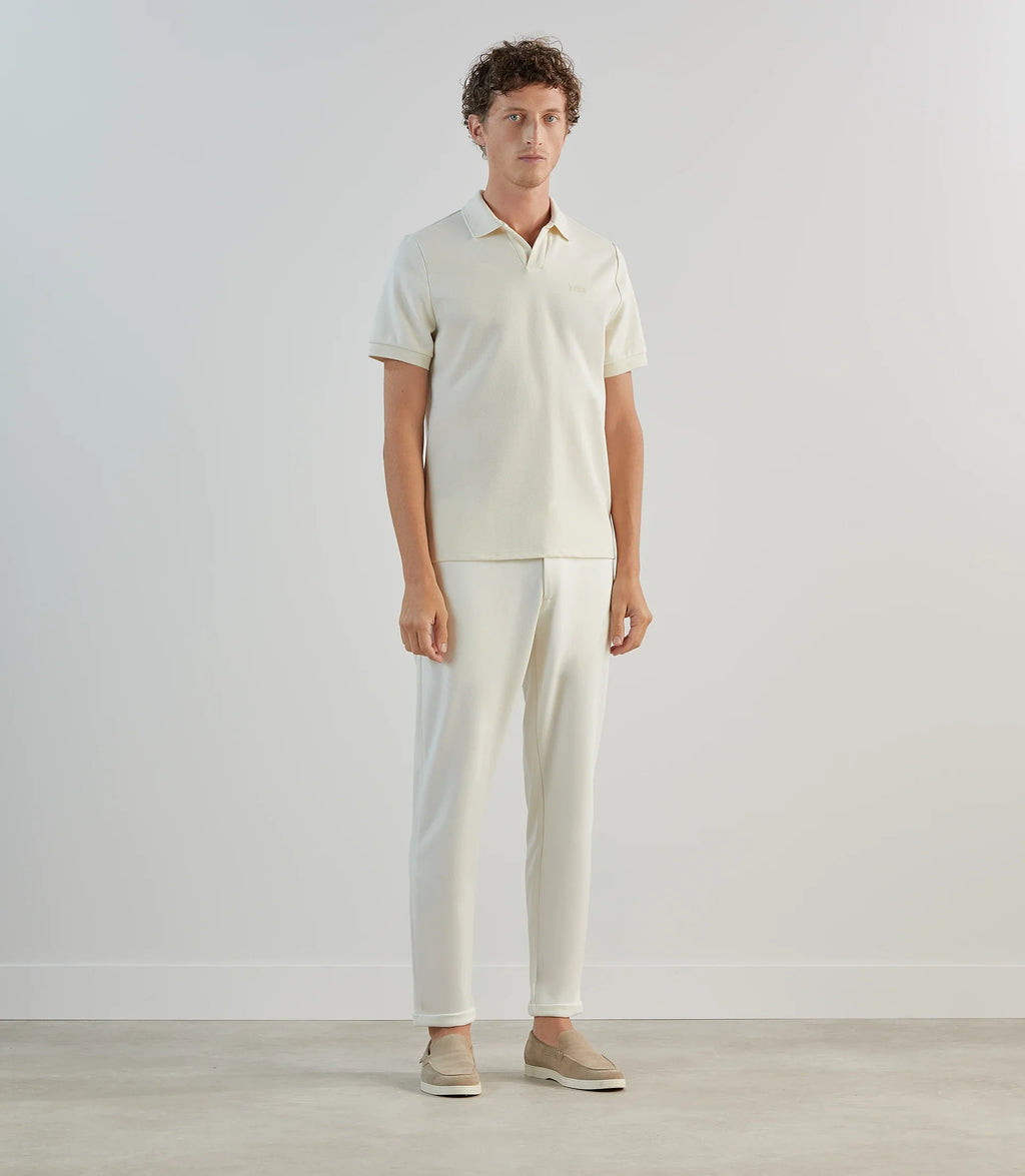 Pantalon casual en maille écru - IZAC