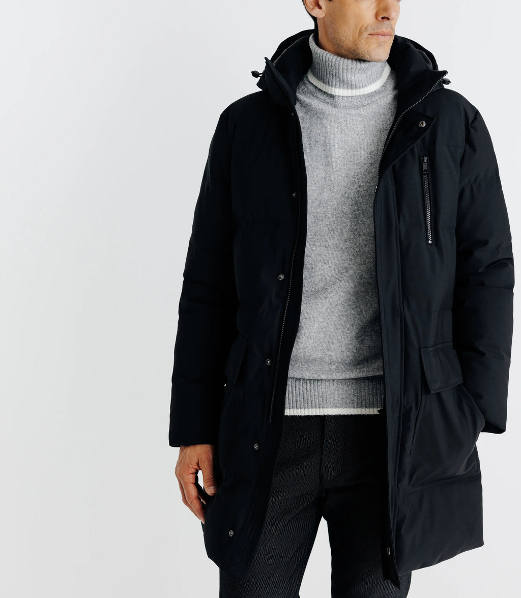 Parka longue noire - IZAC
