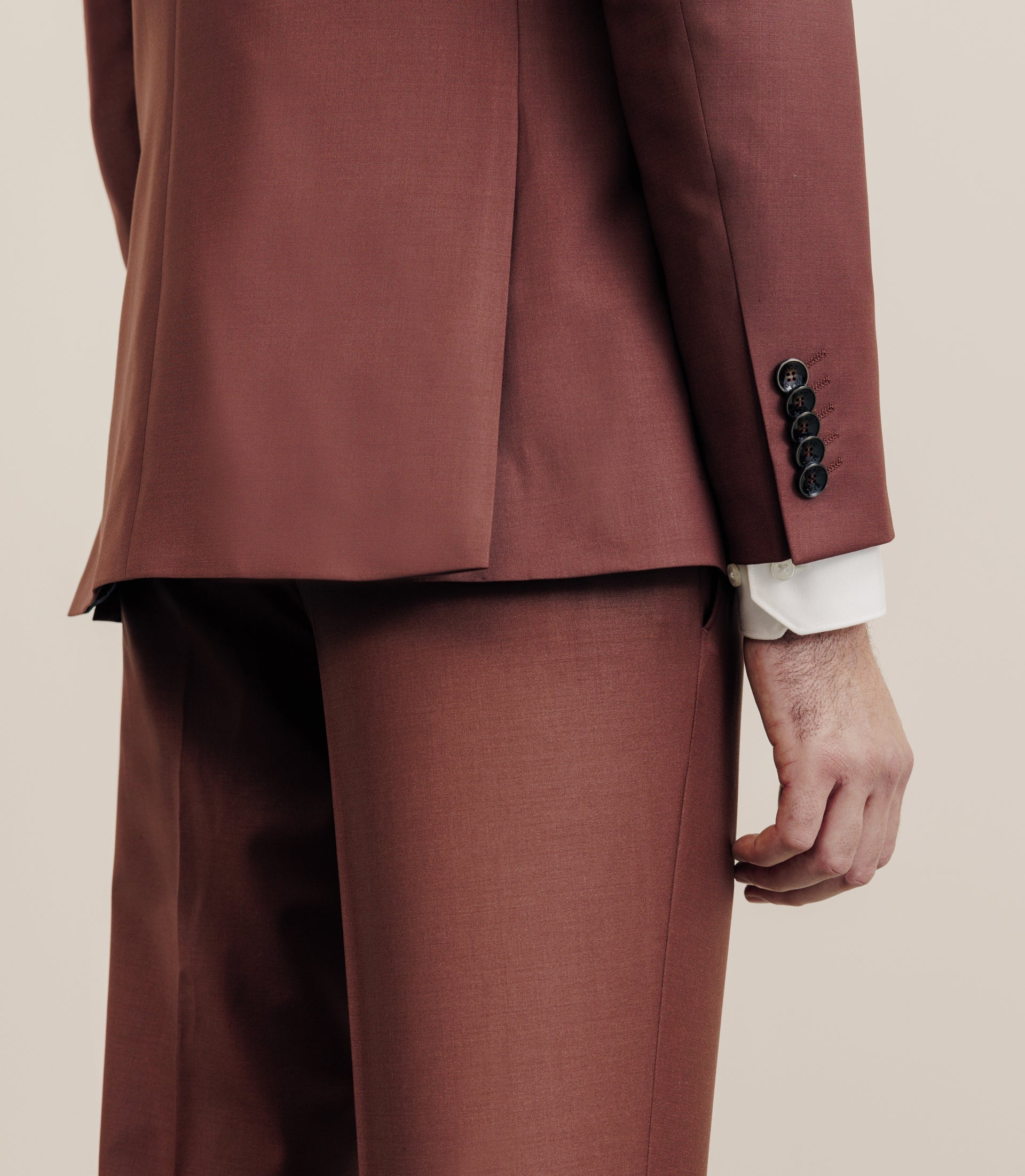 Costume 3 pièces terracotta - IZAC