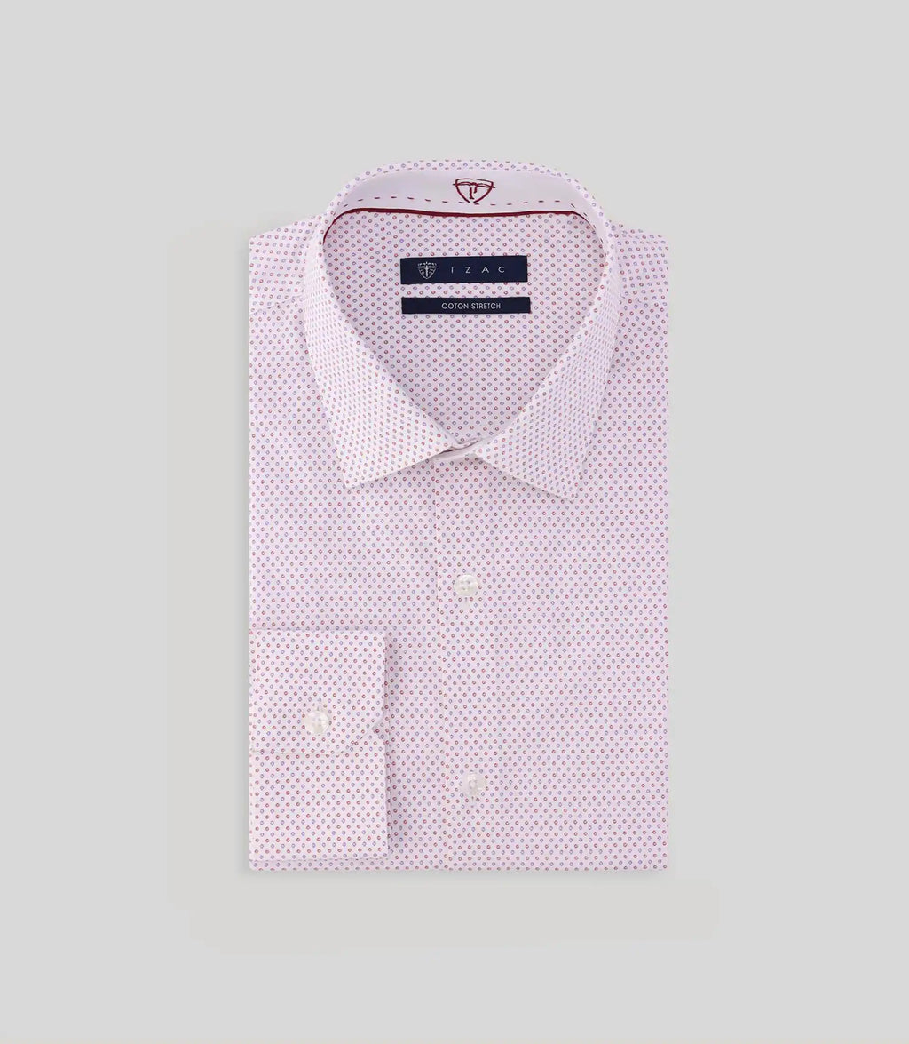Chemise fantaisie blanche - IZAC