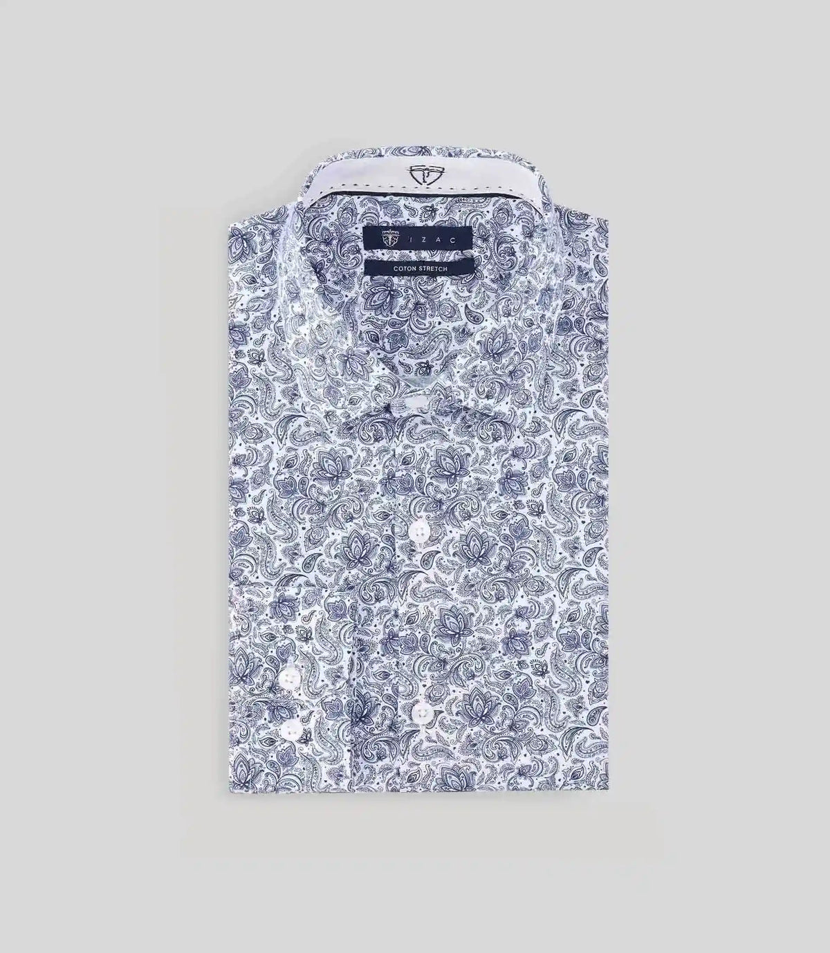 Chemise ville fantaisie blanche - IZAC