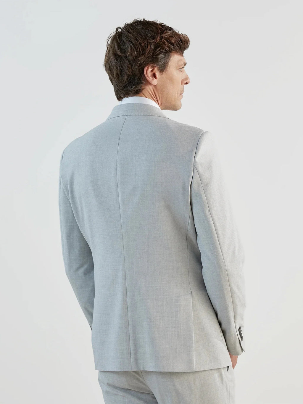 Costume croisé gris clair - IZAC