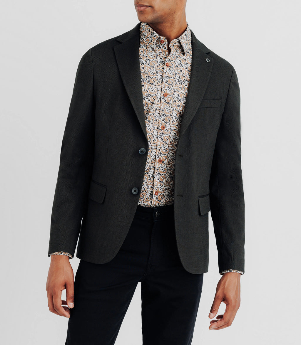 Veste casual 2 boutons kaki - IZAC