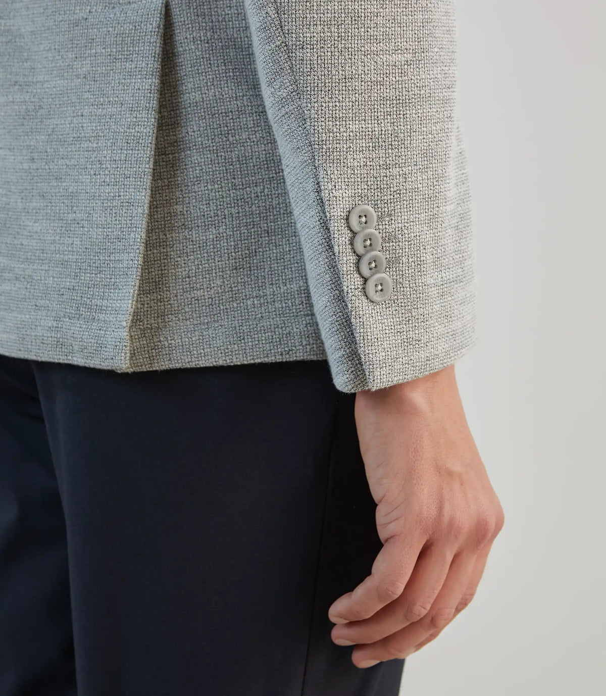 Veste casual en maille gris clair - IZAC