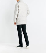 Parka longue matelassée à capuche écrue - IZAC