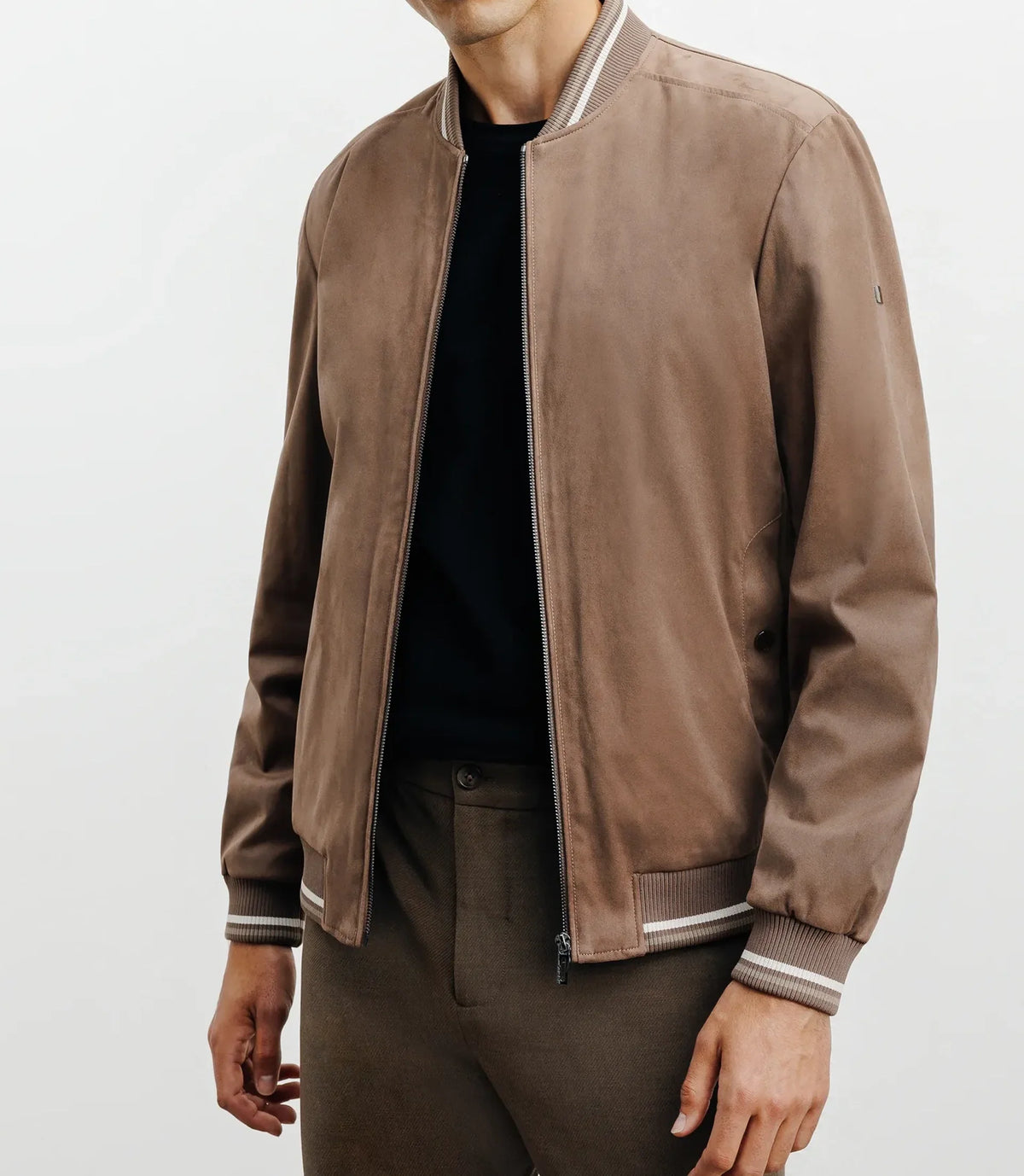 Blouson col teddy taupe - IZAC