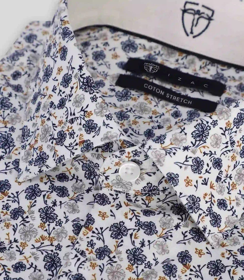 Chemise fantaisie blanche - IZAC