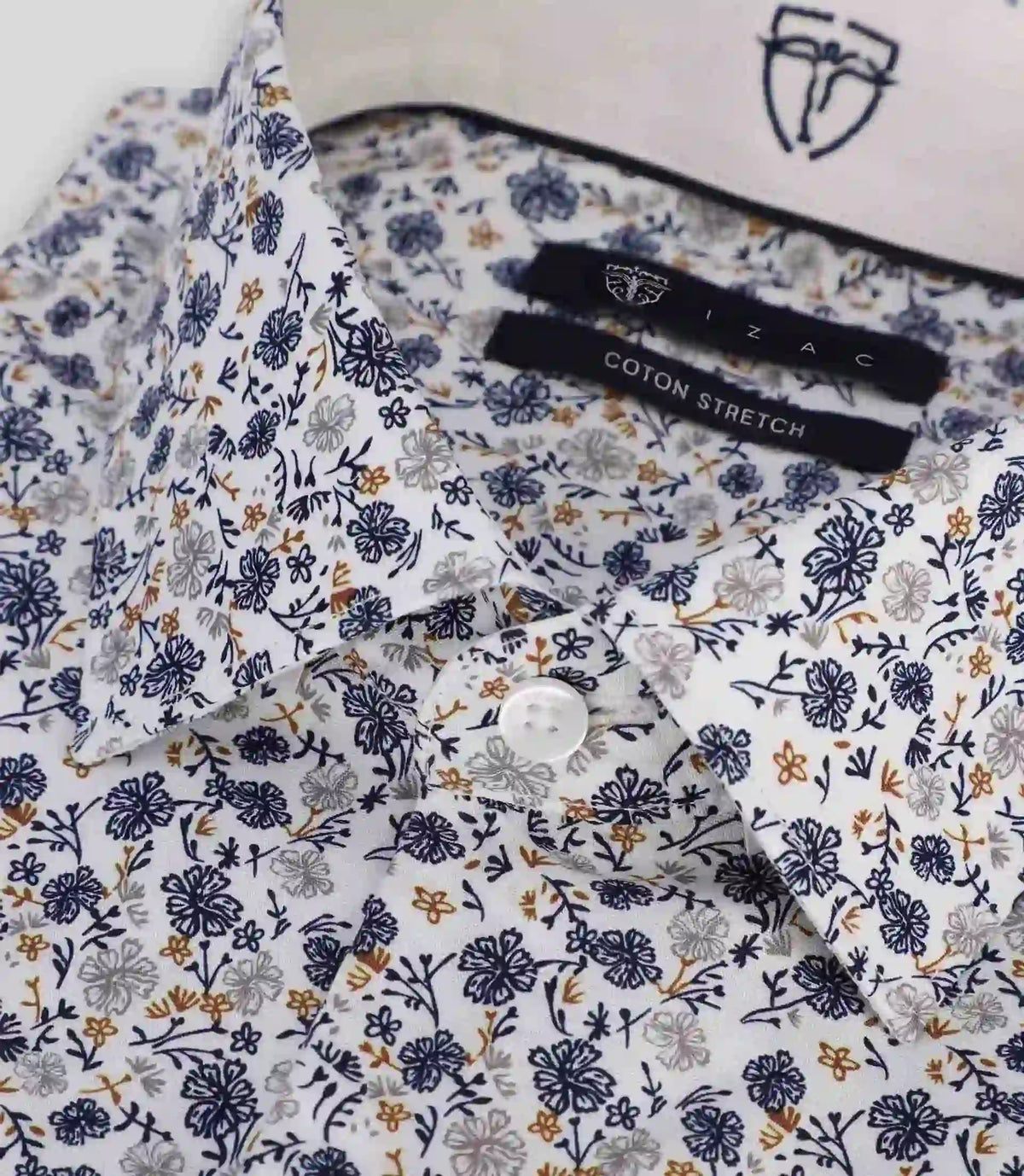 Chemise fantaisie blanche - IZAC