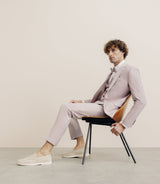 Costume 2 boutons laine majoritaire rose - IZAC