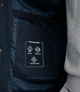 Parka avec capuche amovible marine - IZAC