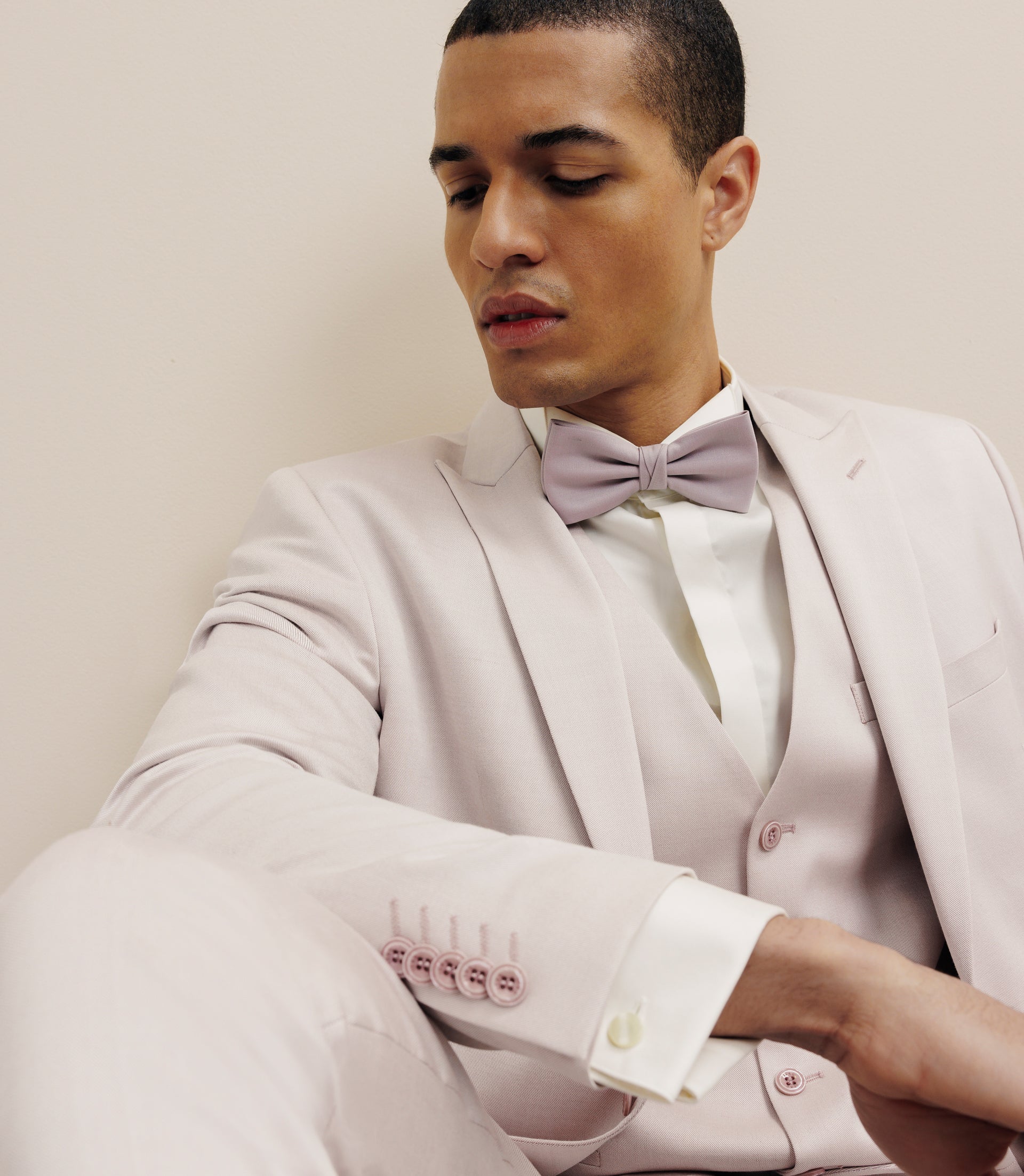 Costume 3 pièces ajusté rose - IZAC