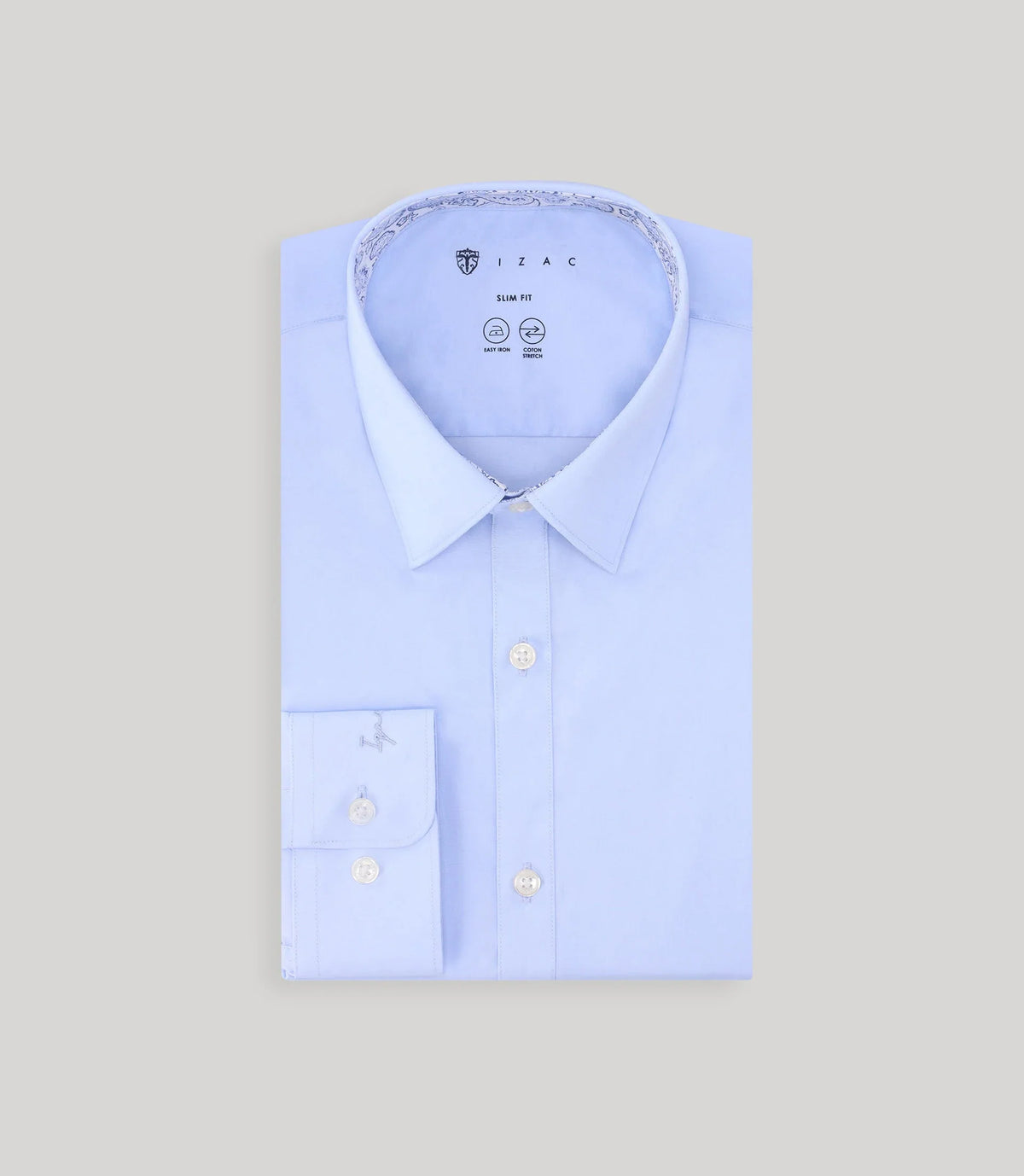 Chemise ville avec coudières ciel - IZAC