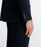 Costume en laine mélangée marine - IZAC