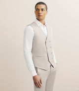 Costume 3 pièces cérémonie ajusté beige - IZAC