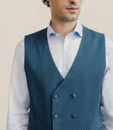 Costume 3 pièces bleu - vert - IZAC