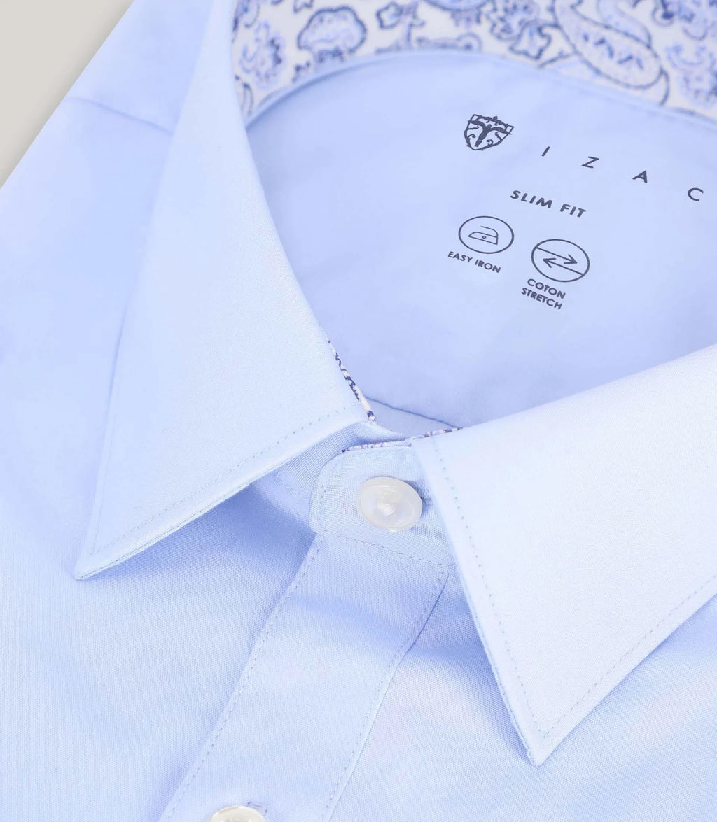 Chemise ville avec coudières ciel - IZAC