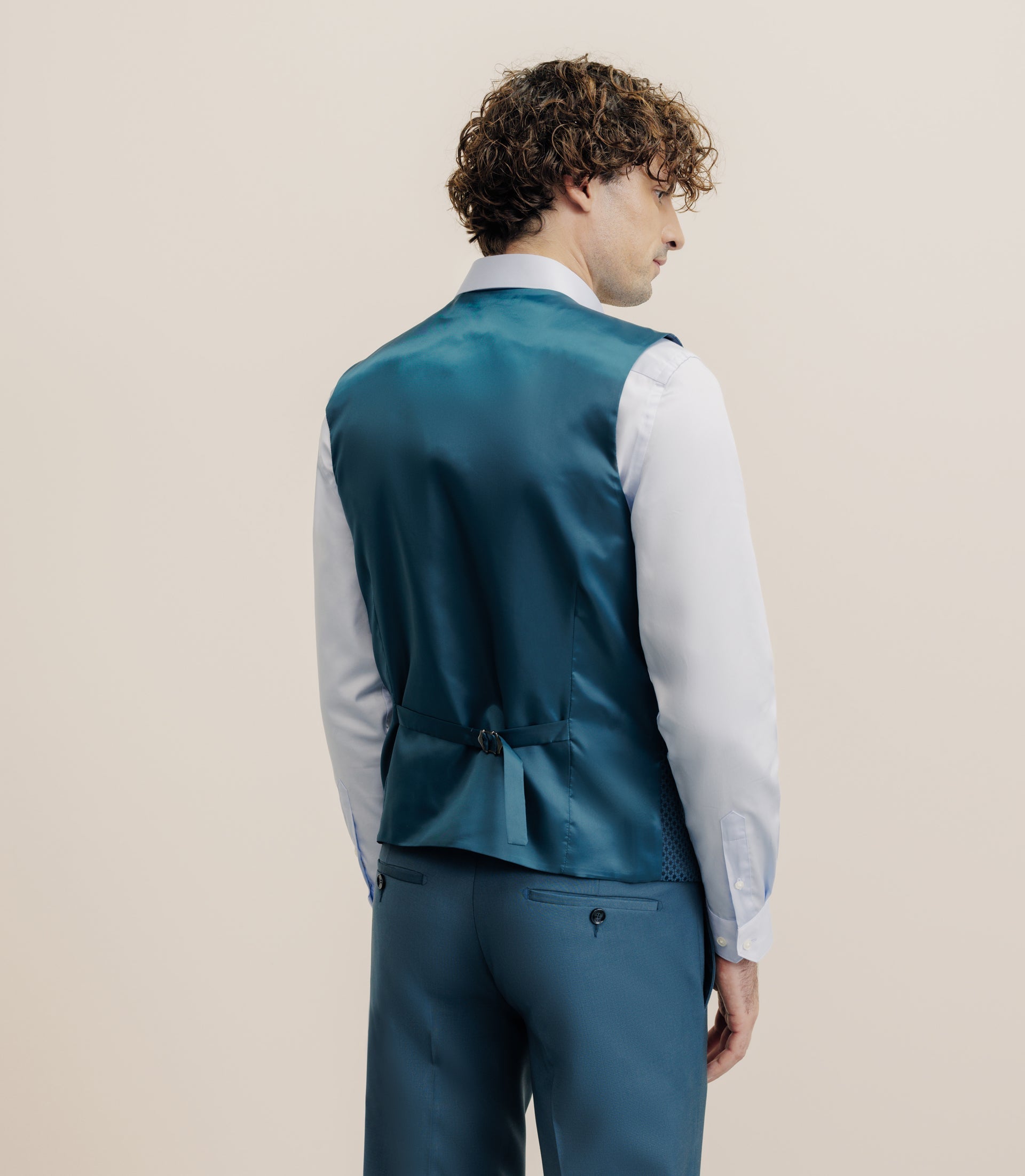 Costume 3 pièces bleu - vert - IZAC