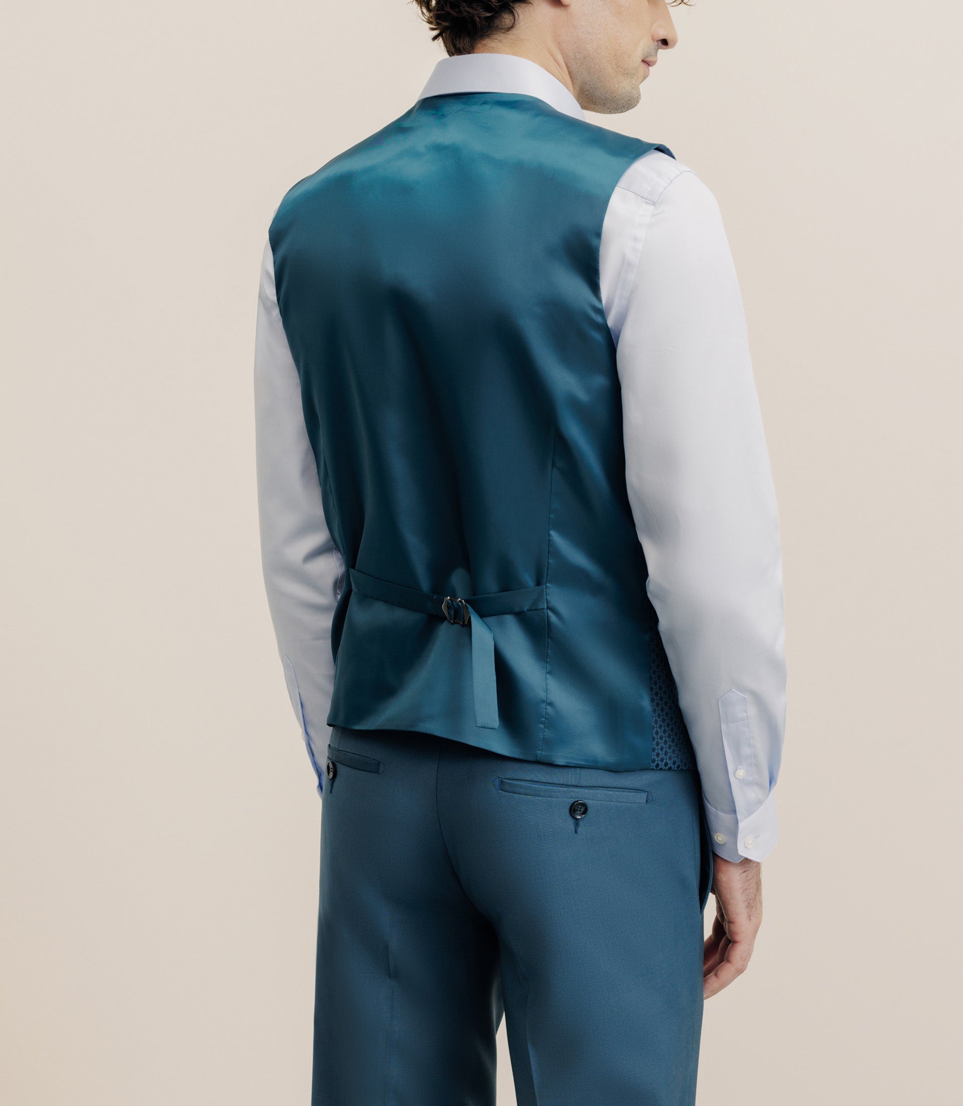 Costume 3 pièces bleu - vert - IZAC