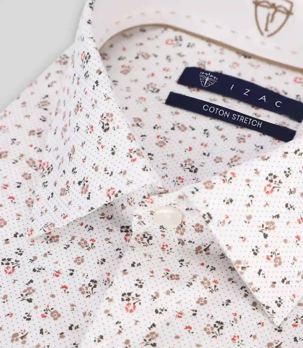 Chemise fantaisie beige - IZAC