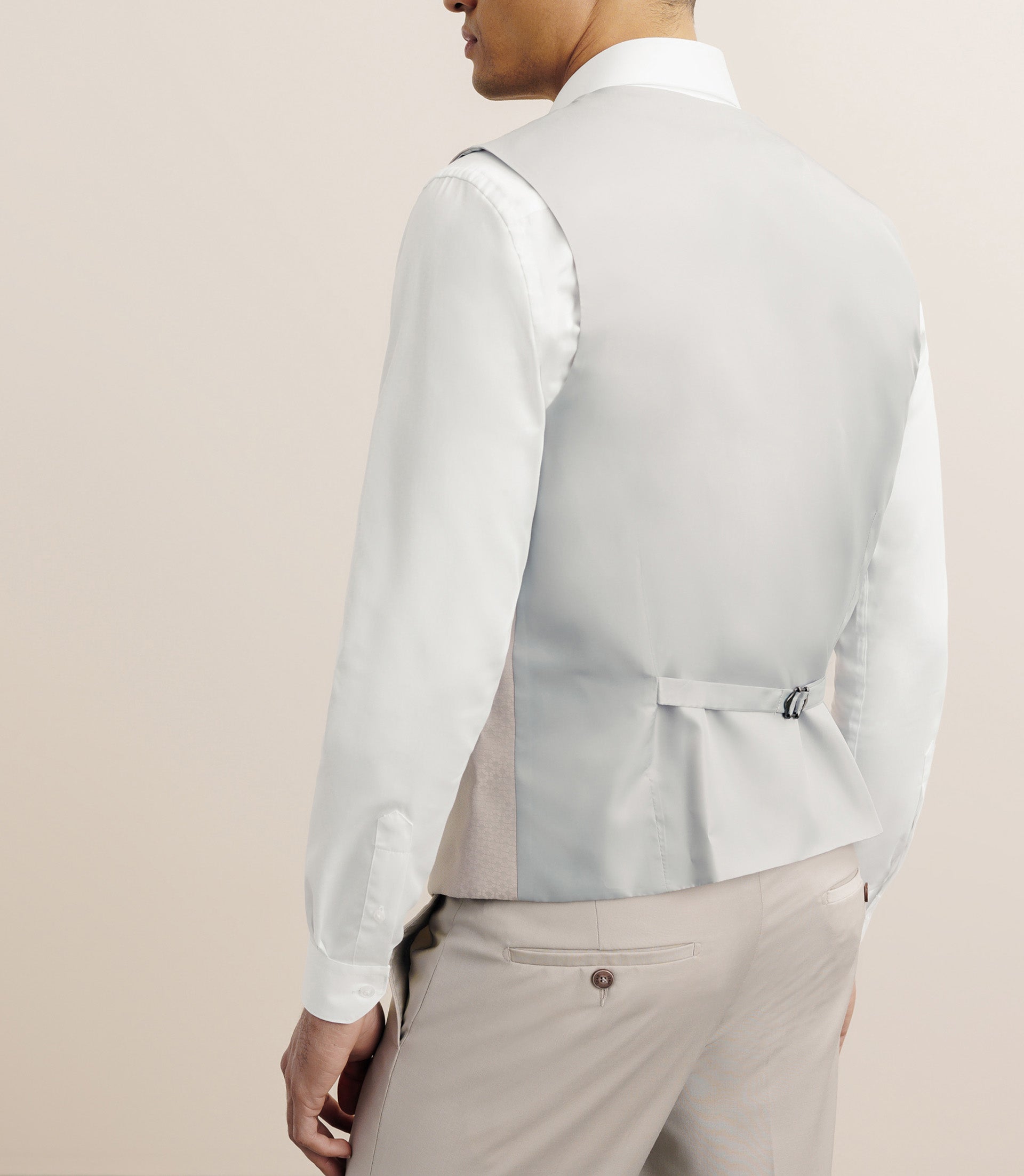 Costume 3 pièces cérémonie ajusté beige - IZAC