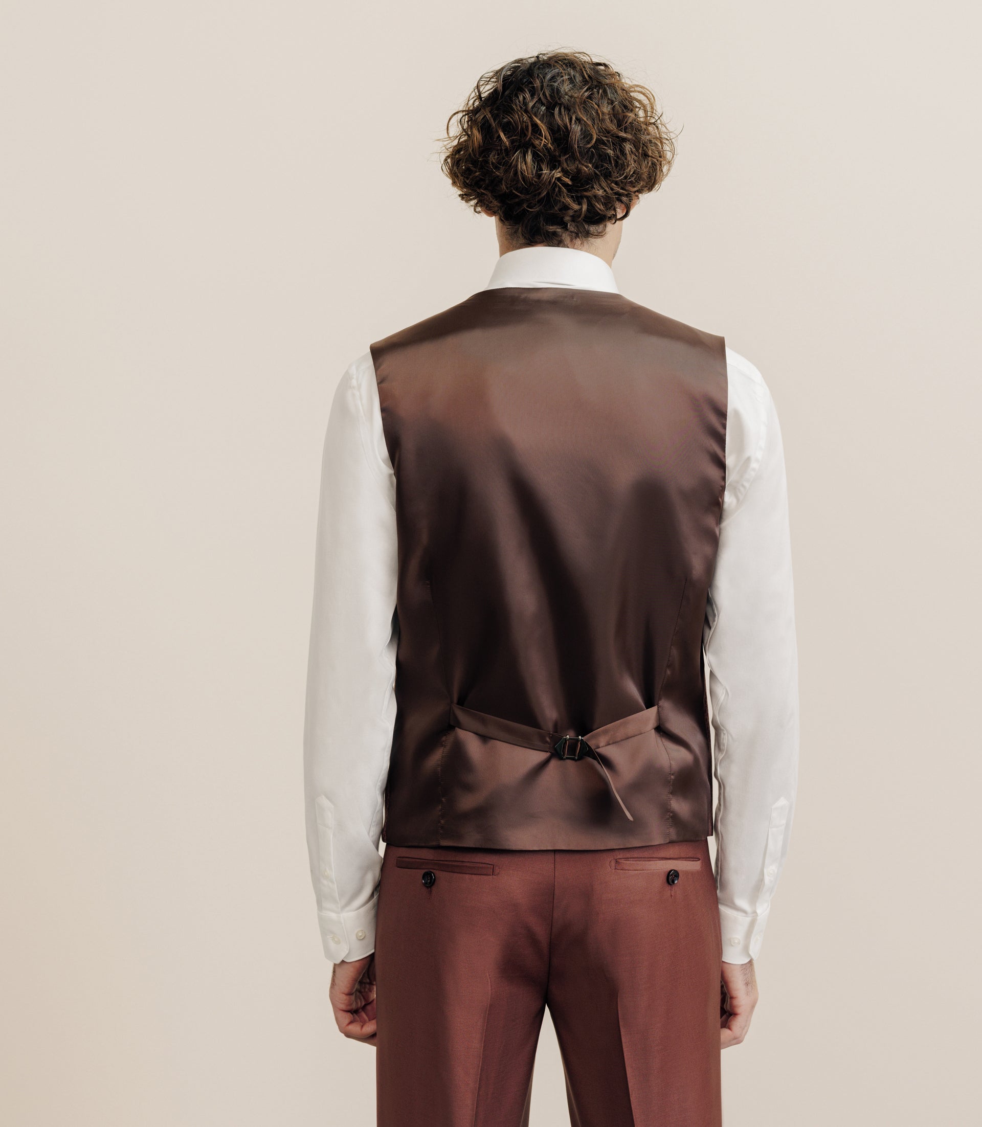 Costume 3 pièces terracotta - IZAC