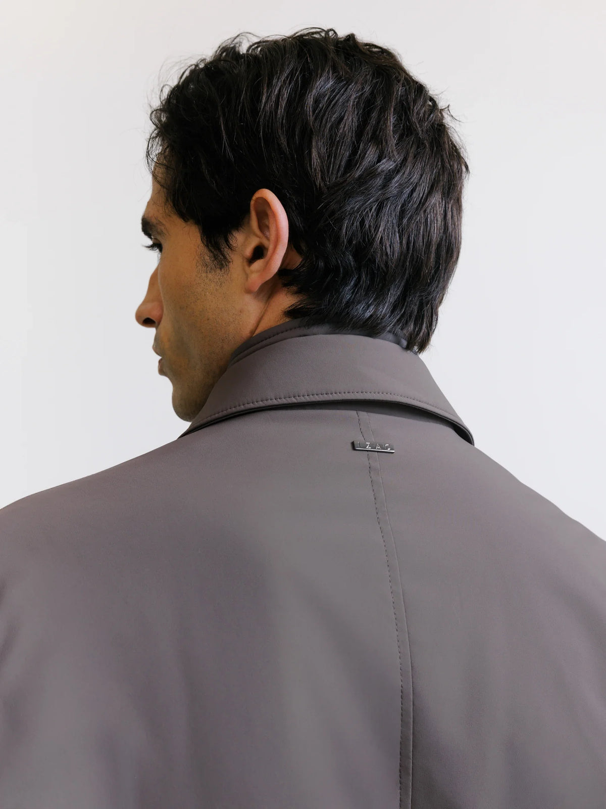 Manteau imperméable taupe - IZAC