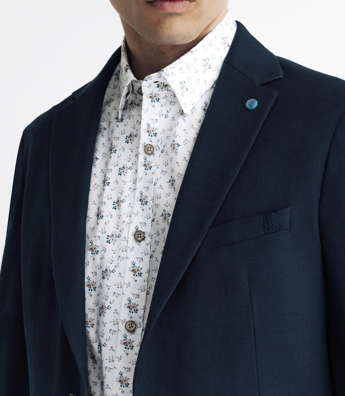 Veste casual 2 boutons marine - IZAC