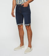 Bermuda hydroless denim bleu foncé "Start" - IZAC