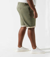 Bermuda coton stretch kaki clair SLOWLYBT - IZAC