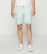 Bermuda en coton stretch bleu ciel SLOWLY - IZAC